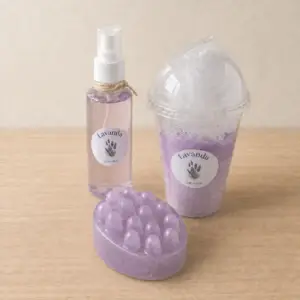 Kit Lavanda com Sabonete Massageador